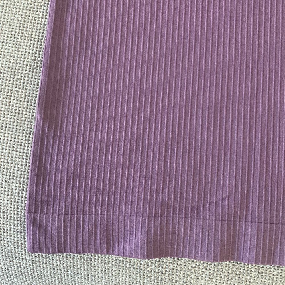Zyia Parallel Tank Top Lilac Ribbed Stretch Ultra Soft Full Coverage Size S - Picture 5 of 10